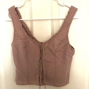 Abercrombie and Fitch mauve cropped tank
